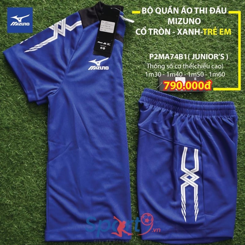 MIZUNO ÁO THỂ THAO TRẺ EM  [ FREE KHI MUA GIÀY REBULA 3 SELECT JR AS ] XANH BIỂN